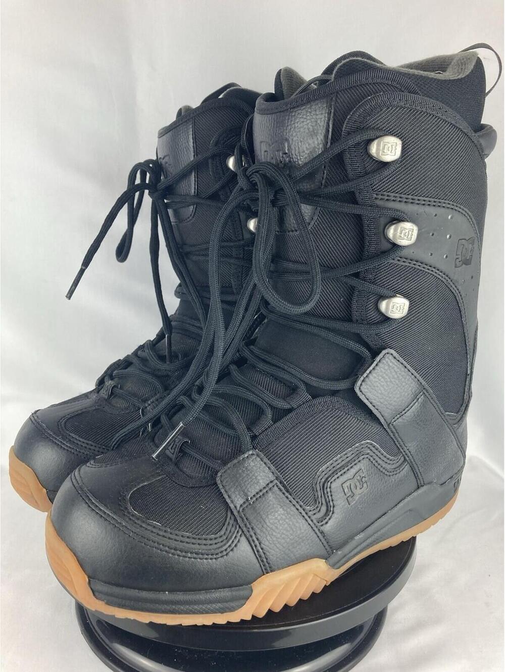 Men's 10.5 DC Phase Snowboard Boots Black Lace Up Gum Outsole 103400 2007